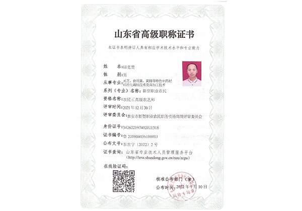 正高级农艺师