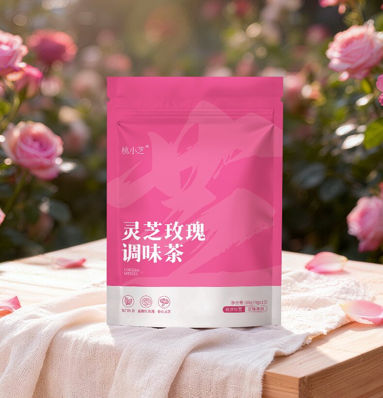 灵芝玫瑰调味茶