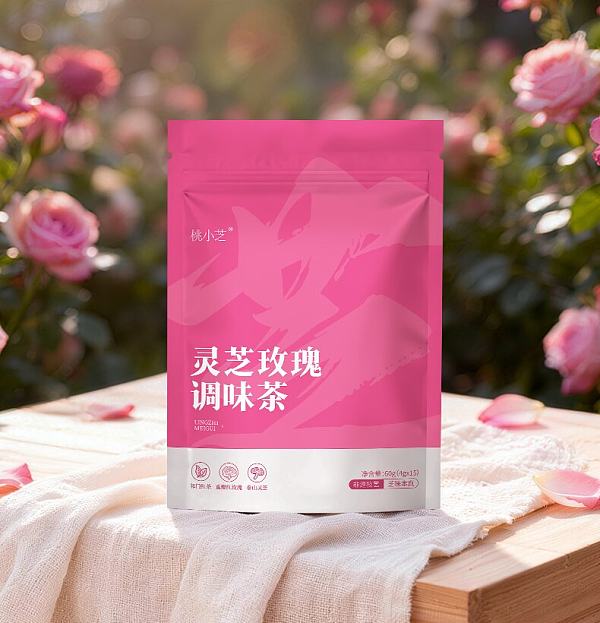 灵芝玫瑰调味茶