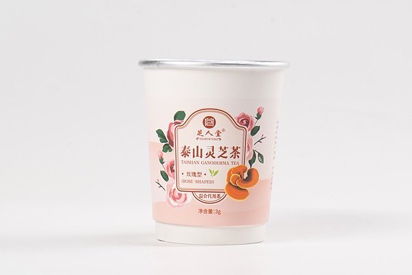 灵芝玫瑰杯茶