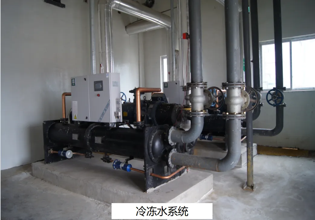 高密某低负压二氧化氯制备项目——项目建于2014年，产量：2×10吨每天——此图为项目冷冻水系统