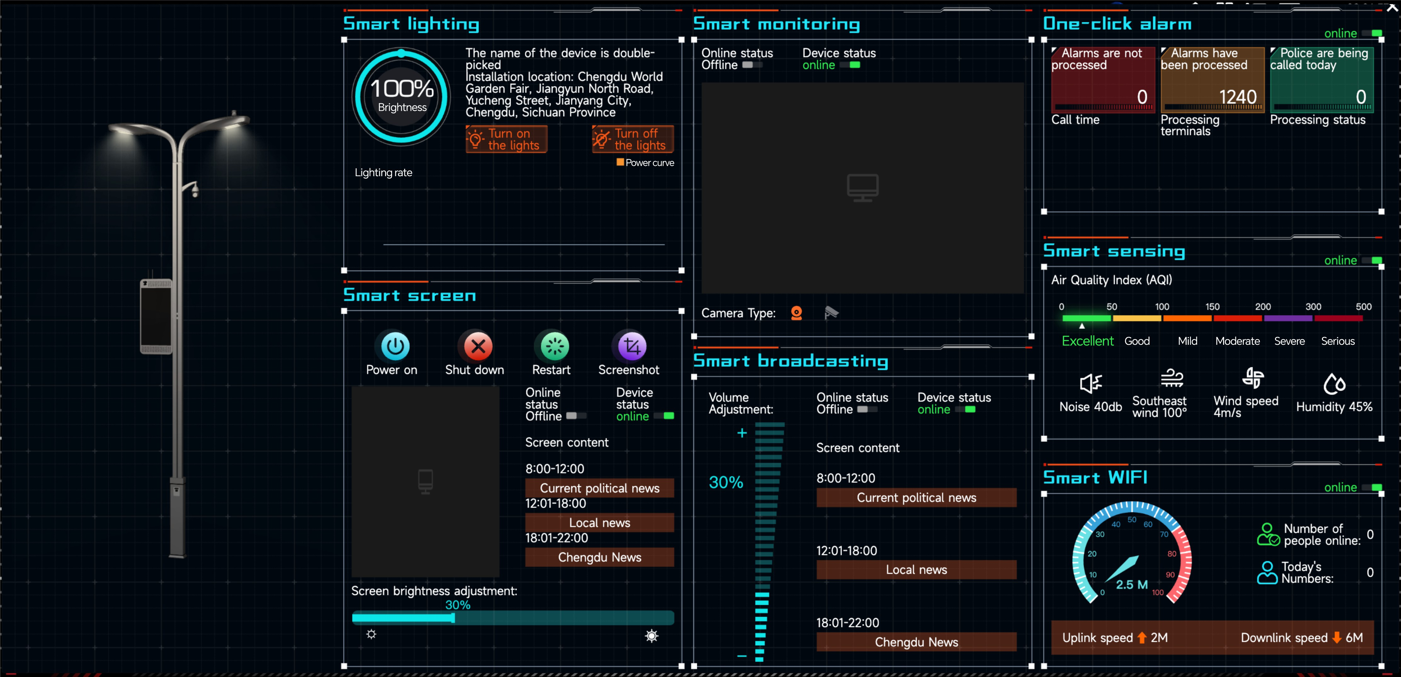 Projet d'éclairage public intelligent – Centre mondial d'exposition et de convention de Shenzhen (3)